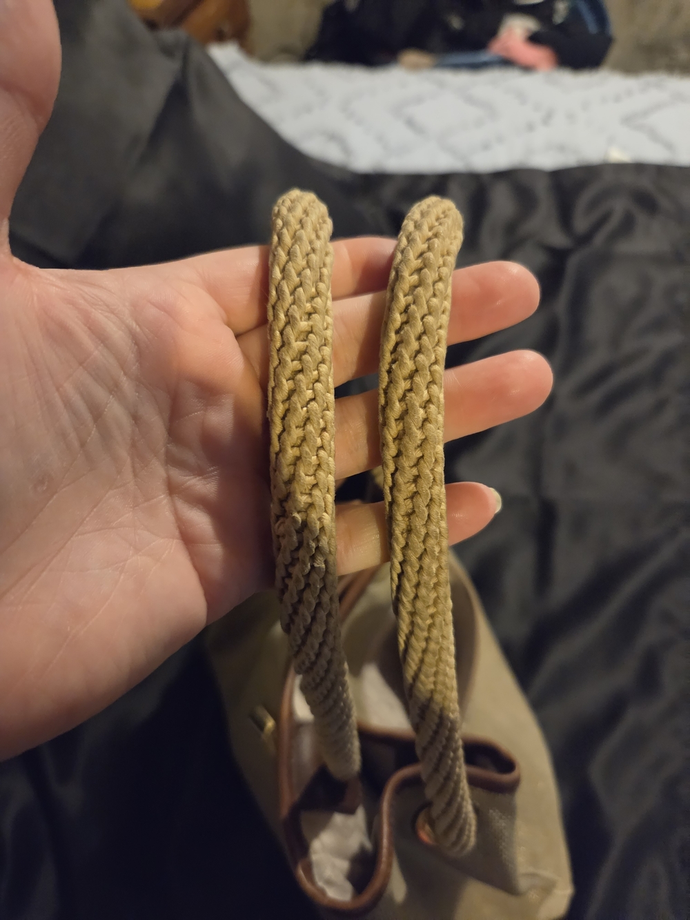 Michael Kors Gold Rope-Handle Tote Bag - Picture 11 of 13